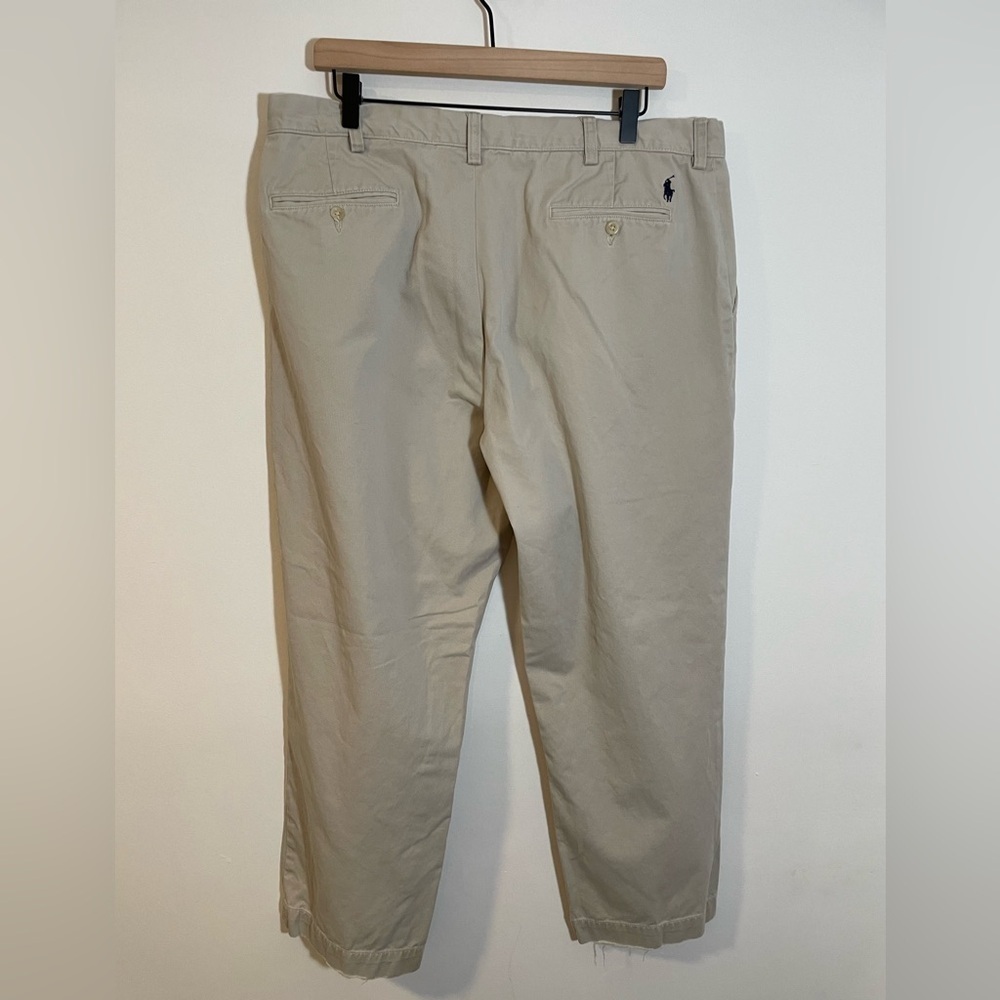 Vintage Polo Ralph Lauren Preston Pant Men’s 38x30 Tan Khaki Preppy Chino - Picture 9 of 11